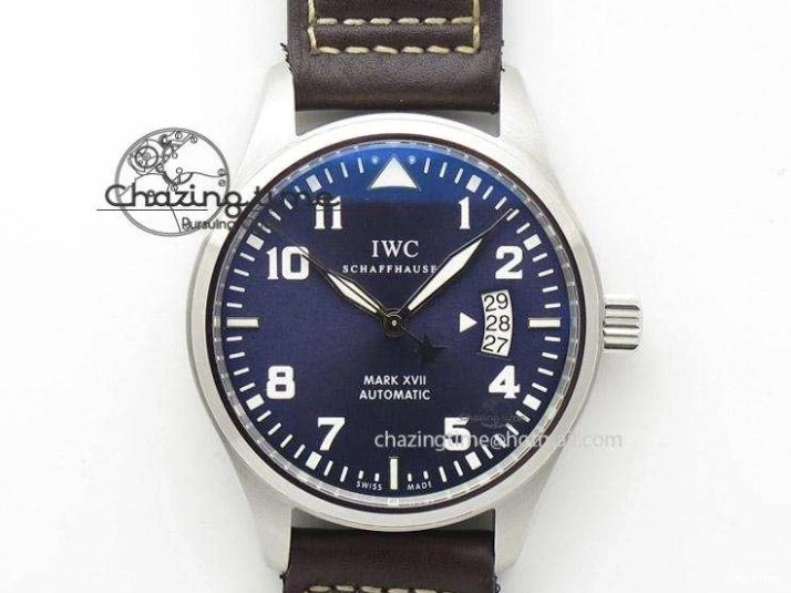MIROTIME 0504 Pilot Chrono SS 3878 Gray Dial on Brown Leather Strap A Resilient 7395